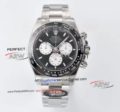 Clean Factory Rolex Daytona Black Dial 100th anniversary Le Mans 4132 Super Clone Watch 